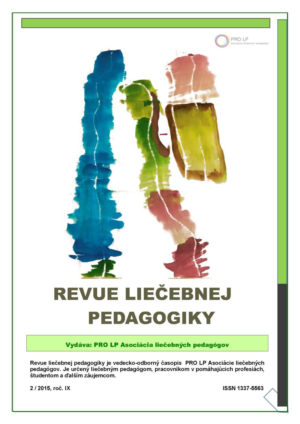 Clanok Revue liecebnej pedagogiky Strana 01